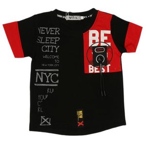 เสื้อยืดเด็กชายแขนสั้น - สีดำ - Product Image 1