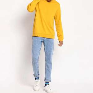 La mayoría de las tendencias, ropa de calle, sudadera básica de algodón mezclado, tela cómoda y transpirable, sudadera de moda personalizada para hombres - Product Image 4