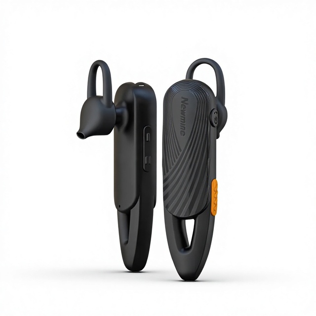 Business Headset, 360° Rotatable Earhook, Noise Cancelling Wireless Earpiece with Mic for Driving/Office