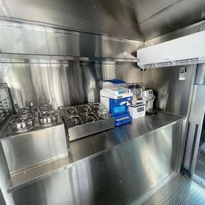 Nuevo Diseño 2026 de la Empresa, Precio de Fábrica, Kiosco de Comida de 4 Ruedas de Acero Inoxidable para Venta en la Calle, para Pollo Frito, Helado y Snacks Dulces - Product Image 3