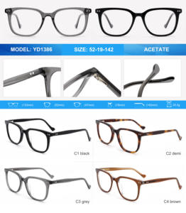 Lunettes de vue de luxe pour hommes en acétate, monture optique anti-lumière bleue, lunettes de protection contre la lumière bleue tendance, vente en gros OEM haut de gamme - Product Image 5