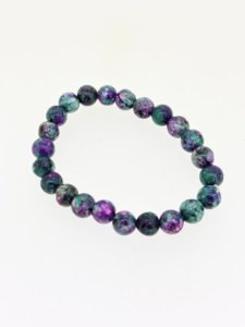 Bracelets en argent sterling 925 avec pierres de zoïsite rubis naturelles taillées en cabochon de 8 mm, réglables, bijoux fins, fête de mariage, faits à la main - Product Image 6