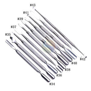 Pousse-cuticules en acier inoxydable double extrémité de qualité supérieure, logo personnalisé, outil de beauté, pousse-cuticules professionnel en acier inoxydable - Product Image 6