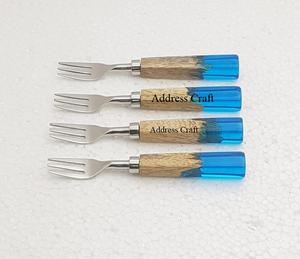 Home Hotel Custom Logo Stainless Steel Fork Set of 4 With Decorative Bone Handle Customized Polished Cocktail Fork Set <b>Mini</b> Fork - Product Image 5