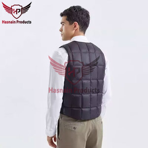 Chaleco de invierno transpirable para hombre con logotipo personalizado OEM, chaqueta acolchada de burbujas con capucha sin mangas, chaleco informal reversible a prueba de viento - Product Image 5