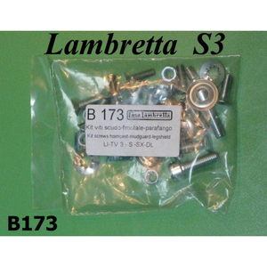 Guardabarros + protector de piernas + juego de tornillos para horncast Lambretta LI S3 + TV3 + SX + DL/GP + Serveta - Product Image 1