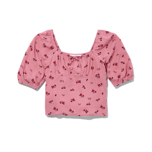 ชุดนอนแขนพองผ้าเรยอนสีดอก100% น้ำตาลและหยกอายุสิบสองปี - Product Image 2