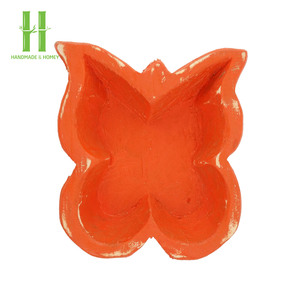BEST SELLER Porte-bougie en bois, support à bougie en bois d'acacia de qualité supérieure, bol en forme de papillon, article décoratif en provenance du Vietnam - Product Image 3