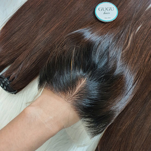 Haute Qualité 13x4 Vierge Cheveux Frontal Perruque Droite HD Transparent Lace Front Extensions de Cheveux Humains pour les Femmes Vietnamiennes - Product Image 3