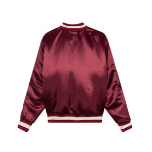 Veste en toile satinée surdimensionnée à col rond pour homme, respirante, coupe-vent, manteau d'hiver, logo personnalisable sur le devant, taille plus disponible - Product Image 2