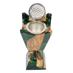 Quemador de Incienso de Madera de Acacia EPOXY, Bakhoor Ecológico, Regalo Religioso para Eid y Ramadán, Estilo Árabe - Product Image 3