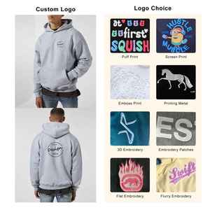 Sweat à capuche en coton de haute qualité pour hommes vêtements de marque sweat à capuche de luxe sweats à capuche lourds personnalisés - Product Image 5