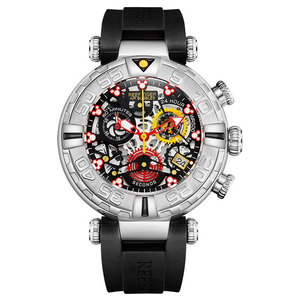 นาฬิกา Reef Tiger Luxury Quartz Chronograph สำหรับผู้ชาย สายสแตนเลสสตีล ขนาด 20 มม. หน้าปัดขนาดใหญ่ - Product Image 6