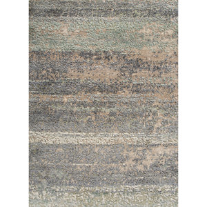 Tapis en laine et soie noués à la main Entropy Ivory, coton biologique, motif abstrait, pour couloir, salon, tapis en jute pour la décoration intérieure - Product Image 3