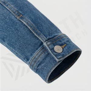 Vestes en jean de haute qualité, coupe slim, tendance automne, pour femmes, bleu, surdimensionnées, longues - Product Image 6