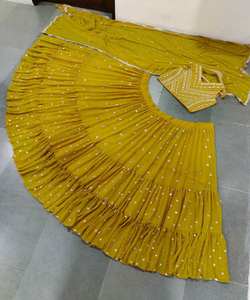 Colección elegante y de bodas Laheng Choli con el precio más bajo Mercado Surat Gujarat Ropa étnica ApparelGarment - Product Image 4