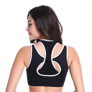สปอร์ตบราสำหรับผู้หญิงเสื้อครอประบายอากาศได้แบบไขว้ด้านหลังเป็นรูสำหรับออกกำลังกายวิ่งออกกำลังกายโยคะเสื้อกันแรงกระแทกมีให้เลือก6สี - Product Image 3