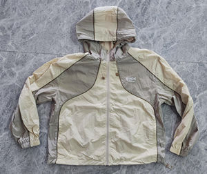 Winter Streetwear Color Block 100% Cotton <b>Lightweight</b> Breathable Windbreaker Set | Custom Embroidery Men's Two-Piece Tracksuit - Product Image 4