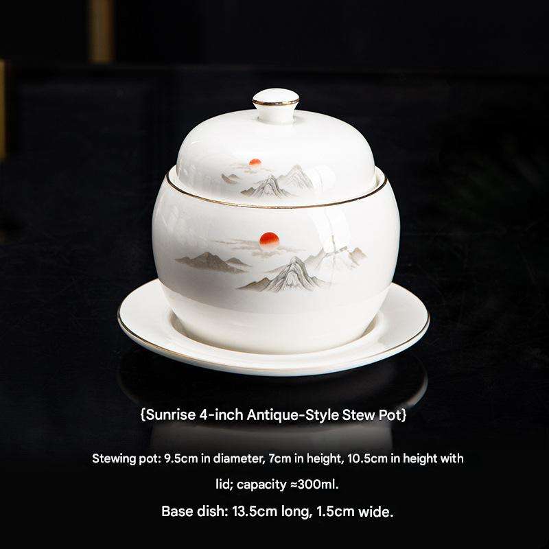 Olla para estofado Rising Sun de 4 pulgadas con plato