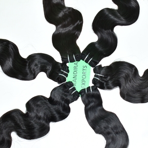 Paquetes de cabello virgen Remy 100% sin procesar, onda profunda, onda de agua, onda corporal, alineados, venta al por mayor, indios, económicos, doble trama, de proveedor, con tejido a máquina - Product Image 2