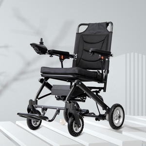 Kursi Roda Lipat Ringan Berbahan Aluminium dengan Baterai Lithium 9.8kg 10A untuk Penyandang Disabilitas, Kursi Roda Elektrik Portabel - Product Image 5