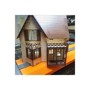 Casa delle bambole in legno a 2 piani - Product Image 2