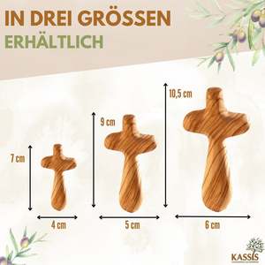 Personalized cross, palm <b>stone</b> with engraving - Product Image 3