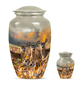 Urne funéraire pour famille de cerfs, dévotion éternelle, pour une mémoire durable - Product Image 3