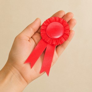 Ruban de rosette de récompense <span class=keywords><strong>en</strong></span> <span class=keywords><strong>satin</strong></span> avec panneau central vierge pour cérémonie et exposition - Product Image 3