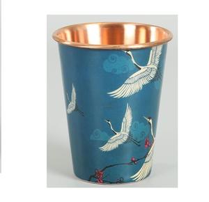 Modern Style Hand Painted <b>Copper</b> <b>Glass</b> for Home Bars Hotels and Parties Metal Kitchenware Carton Packed - Product Image 1