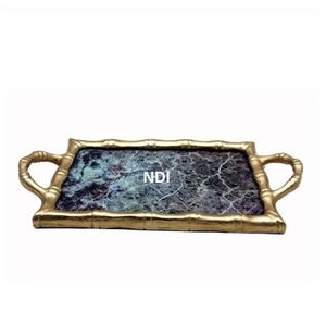 Brilliant Style Catering <b>Dinner</b> Table Decoration Serving Salver <b>Trays</b> Shiny Finishing Dinnerware Table Decoration Serving <b>Tray</b> - Product Image 1