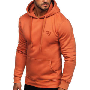 Sudadera con capucha de gran tamaño Unisex de alta calidad Sudadera de algodón con logotipo personalizado Sudadera con capucha para hombre de peso pesado Sólido - Product Image 5