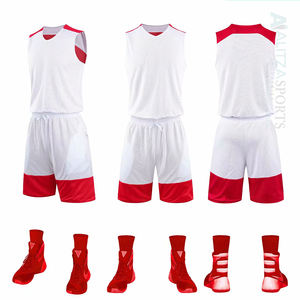 OEMLinks Vente en gros de maillots de basket-ball unisexes en polyester de haute qualité, imprimés toutes saisons, avec logo personnalisé, vierges, à séchage rapide, transfert thermique - Product Image 6