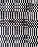 Indische Jacquard-Technik Handgewebte Baumwoll-Teppiche, Haustierfreundlich, Rutschfest, Fleckresistent, Wendbar, Gestreift, Moderne Flächenteppiche