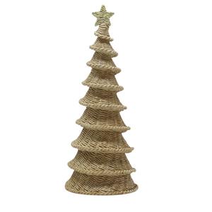 Figura Decorativa para Árbol de Navidad, Hecha a Mano con Mimbre, Adorno Navideño Rústico, Ecológico y Festivo, Decoración Vietnamita - Product Image 1