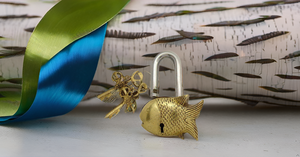 Serrure en laiton en forme de poisson artisanale antique Offre Spéciale pour cadenas de sécurité de porte - Product Image 4