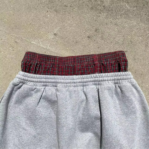 Double Waist Flare Sweatpants <b>For</b> <b>Men</b> Loose <b>Trousers</b> Blank 100% Cotton French Terry <b>Men's</b> Pants Washed Breathable - Product Image 6