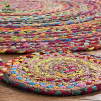 Tapis pour enfants en jute, coton et denim, écologiques, tissés à la main, sur mesure, décoration intérieure, adaptés aux animaux domestiques, antidérapants
