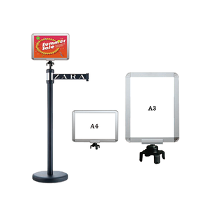 Venta caliente cambios rápidos de señal aleación de aluminio anodizado doble soporte en forma de U signo adecuado para el etiquetado de zona de almacén - Product Image 2