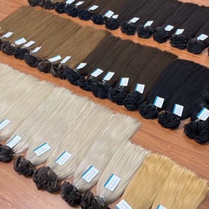 Extensions de cheveux humains vietnamiens Thanh An 100 % naturels, tissés à la main, qualité Remy, doux, 100 grammes, vente en gros - Product Image 4