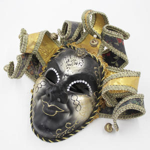 หน้ากากแฟนซีแบบคลาสสิกสไตล์เวนิส พร้อมผ้าคลุม สำหรับงานคาร์นิวัล งานปาร์ตี้ งานมาดิกราส์ เหมาะสำหรับทั้งชายและหญิง - Product Image 1