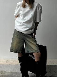 Short en jean femmes loisirs Streetwear taille haute Style été genou Simple confortable étudiants vêtements nouveau - Product Image 5