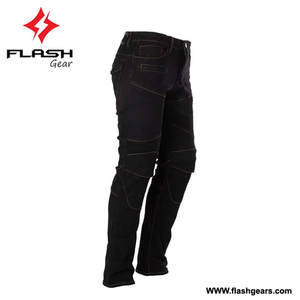 Jeans en denim pour moto pour hommes, design OEM personnalisé, coupe-vent, imperméable, respirant, protections pour les genoux, nouveau style - Product Image 2