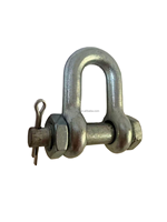 Manille de sécurité 2150 pour opérations de grue, en acier allié, forme en D, mesure impériale, levages critiques, forgée à froid, manille de chaîne 2