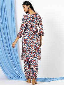 Chikenkari kurti gujarati kurti noir imprimé coton Kurtis femmes vêtements de bureau formels tuniques Indianbalaji - Product Image 2