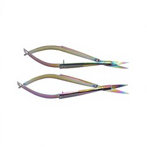 Ciseaux à cuticules personnalisés avec logo privé, style russe, pour droitiers, en acier inoxydable, lame incurvée et tranchante, pour la beauté des ongles - Product Image 6