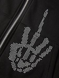 Vente en gros de sweat à capuche avec logo zippé de haute qualité et sur mesure pour hommes streetwear de longueur normale sweat à capuche zippé pour hommes - Product Image 3