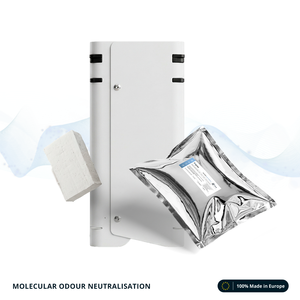 Neutralizador de Olores Polímero Fórmula Azul: Olores de Sudor, Heces, Humo y Solventes - 50 Tabletas Sólidas de 40g (2kg) - A Granel - Product Image 1