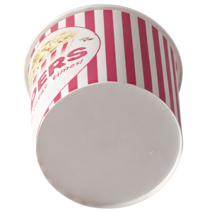 ถังใส่ป๊อปคอร์นพลาสติก PP ขนาด 85 ออนซ์ พร้อมฝาปิด ใช้ซ้ำได้ อุ่นในไมโครเวฟได้ พิมพ์โลโก้ตามสั่ง สีสันสวยงาม ปิดผนึกด้วยความร้อน - Product Image 3