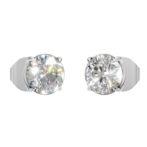 Pendientes de Botón Clásicos de Moissanita de 1 Quilate, Chapados en Oro de 14k y 18k para Mujer, Regalo de Compromiso, Boda, Fiesta, OEM/ODM - Product Image 1